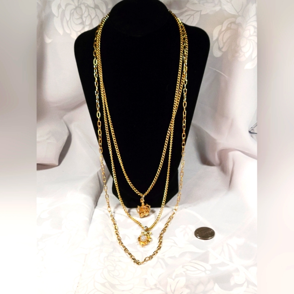 Vintage multi-strand necklace 70s